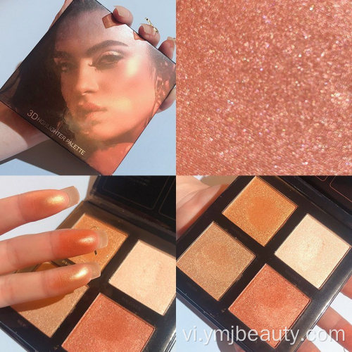 Trang điểm trang điểm Vegan Vegan Shimmer đã ép highlighter